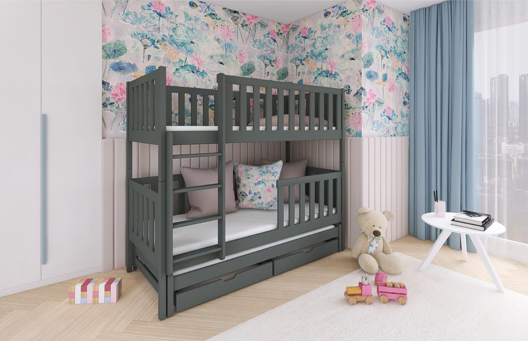 Lea Bunk Bed with Trundle and Storage