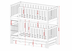 Lea Bunk Bed with Trundle and Storage - product image 19