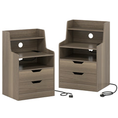 LED Nightstand in Grey