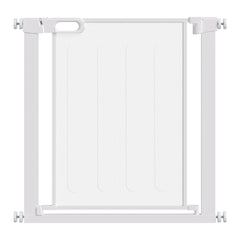 PawHut Pet Safety Gate, for Doorways, Staircases, Hallways, with 75-82cm Adjustable Width - White