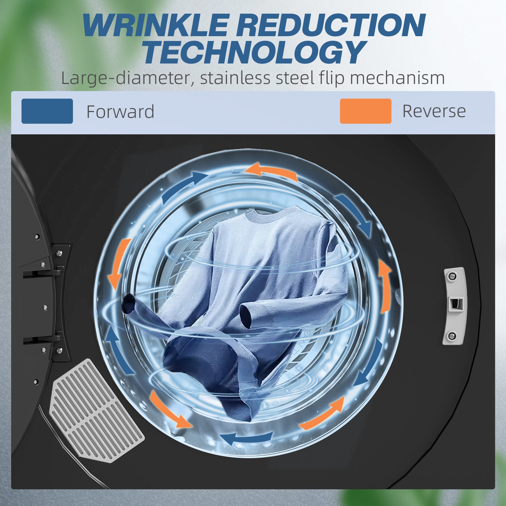 HOMCOM 4kg Compact 40-60√¢‚Äû∆í Tumble Dryer - Black