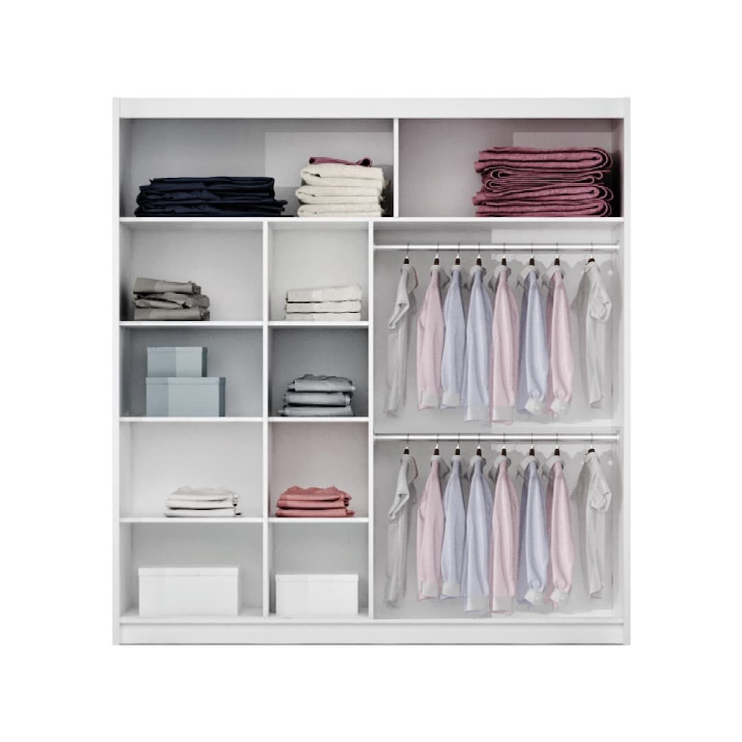Lisbon II Sliding Door Wardrobe 203cm, image 3