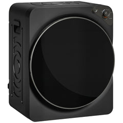 HOMCOM 5kg Vented Tumble Dryer, 1000W Compact Tumble Dryer with 5 Drying Modes, Stainless Steel Tub, Black