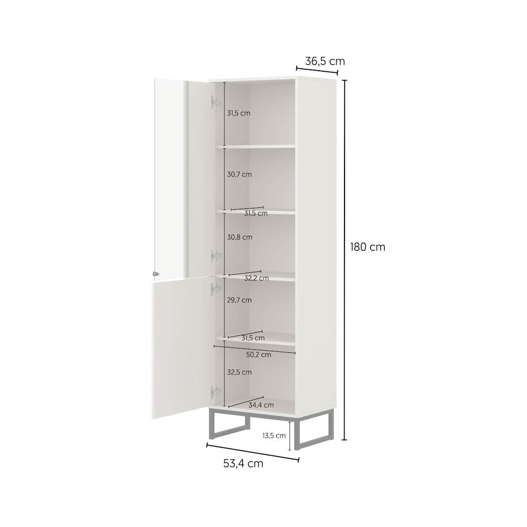 Loft Tall Display Cabinet 53cm, image 36