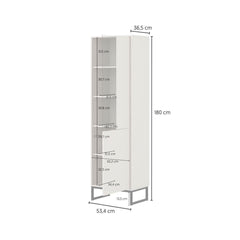 Loft Tall Display Cabinet 53cm, image 42