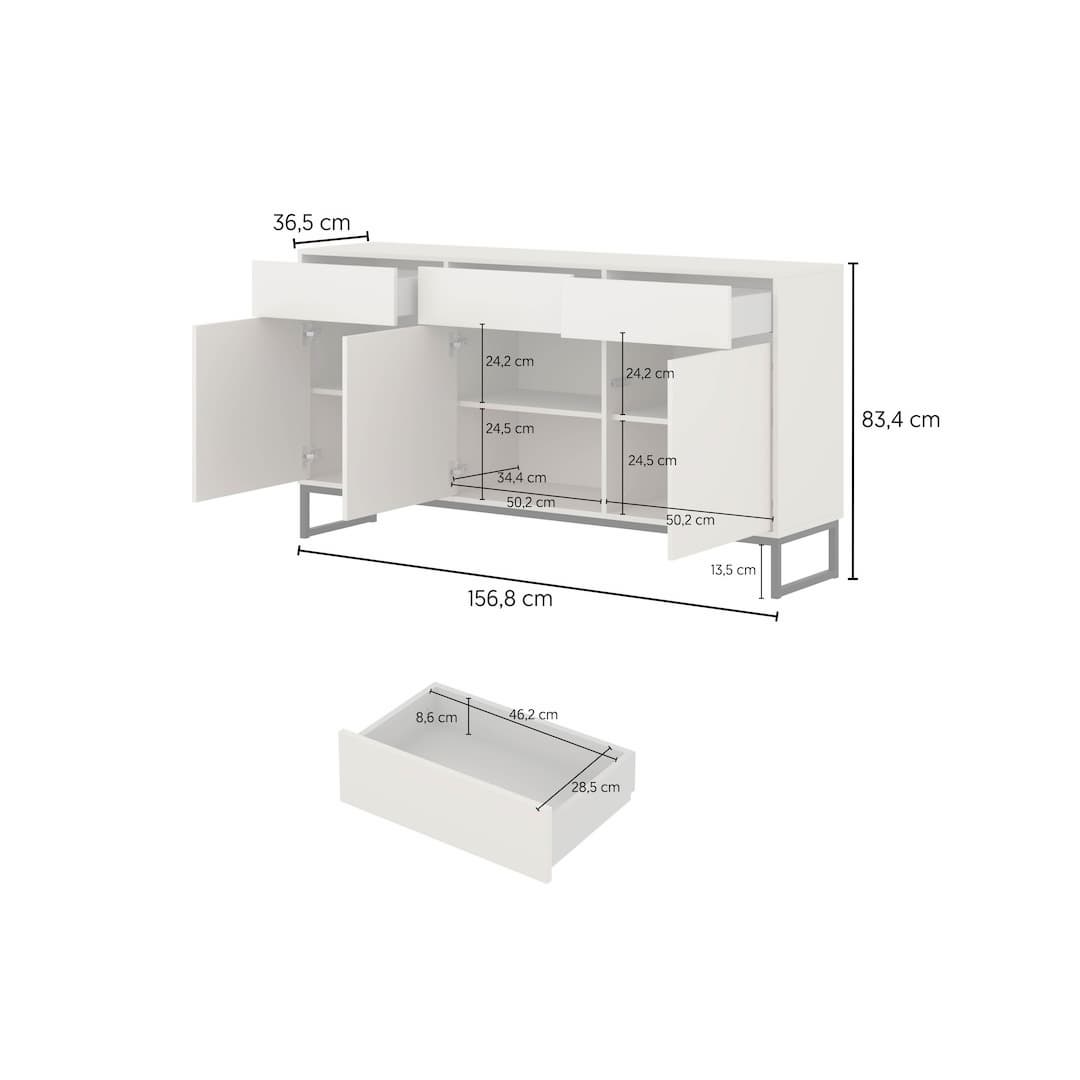 Loft TV Cabinet 157cm, image 29