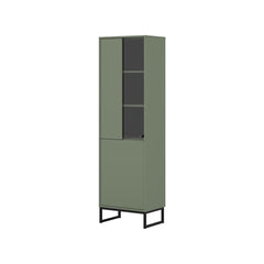 Loft Tall Display Cabinet 53cm in Green, image 31