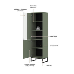 Loft Tall Display Cabinet 53cm, image 35
