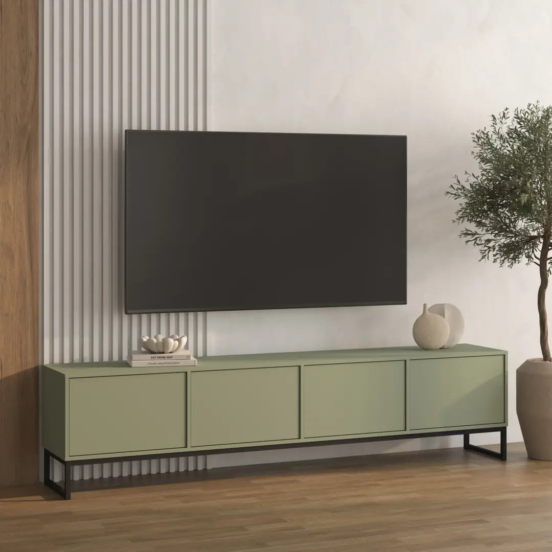 Loft TV Cabinet 209cm in Green, image 23