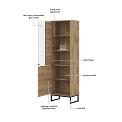 Loft Tall Display Cabinet 53cm, image 21