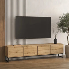 Loft TV Cabinet 209cm in Oak Wotan, image 13