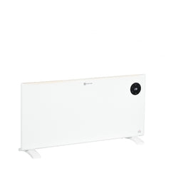 HOMCOM 2000W Electric Convector Heater, Freestanding or Wall Mounted, Space Heater with Adjustable Thermostat, Timer, White