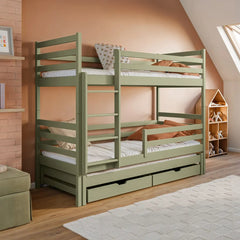 Luke Bunk Bed with Trundle and Storage