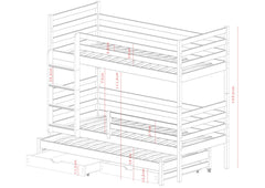 Luke Bunk Bed with Trundle and Storage