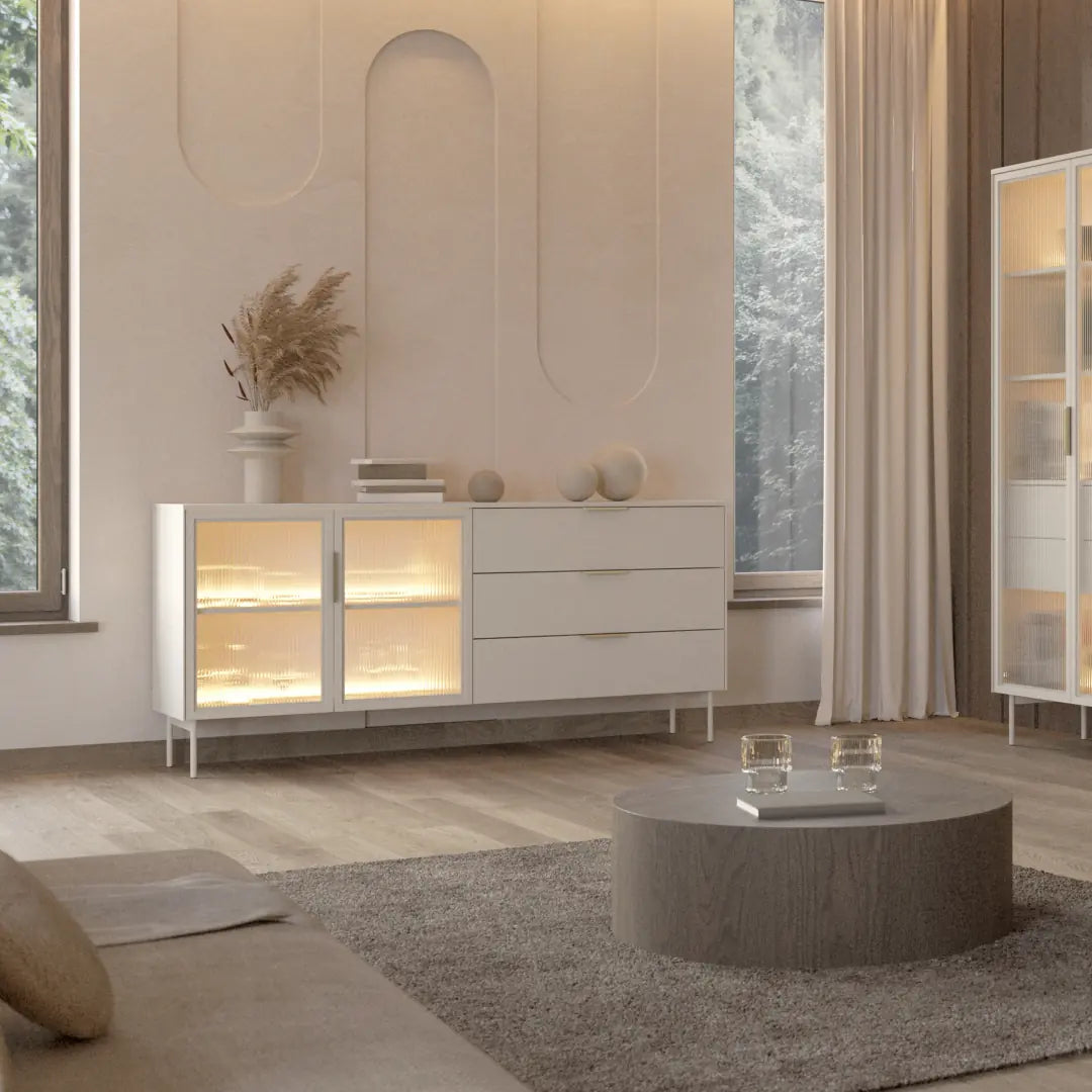 Lumi Sideboard Cabinet 181cm [Drawers]