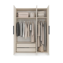 Lumo Hinged Door Wardrobe 150cm in Cashmere, image 13
