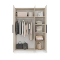 Lumo Hinged Door Wardrobe 150cm in Cashmere, image 15