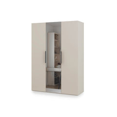Lumo Hinged Door Wardrobe 150cm in Cashmere, image 3