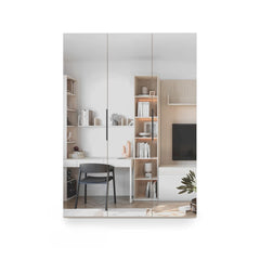 Lumo Hinged Door Wardrobe 150cm in Cashmere, image 26