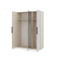 Lumo Hinged Door Wardrobe 150cm in Cashmere, image 27