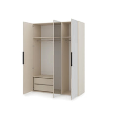 Lumo Hinged Door Wardrobe 150cm in Cashmere, image 28