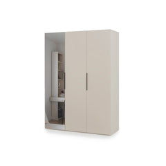 Lumo Hinged Door Wardrobe 150cm in Cashmere, image 41