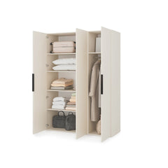 Lumo Hinged Door Wardrobe 150cm in Cashmere, image 49