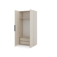 Lumo Hinged Door Wardrobe 100cm in Cashmere, image 10
