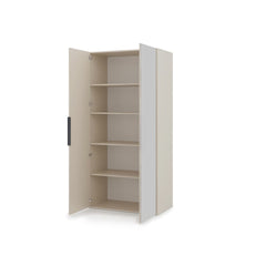 Lumo Hinged Door Wardrobe 100cm in Cashmere, image 20