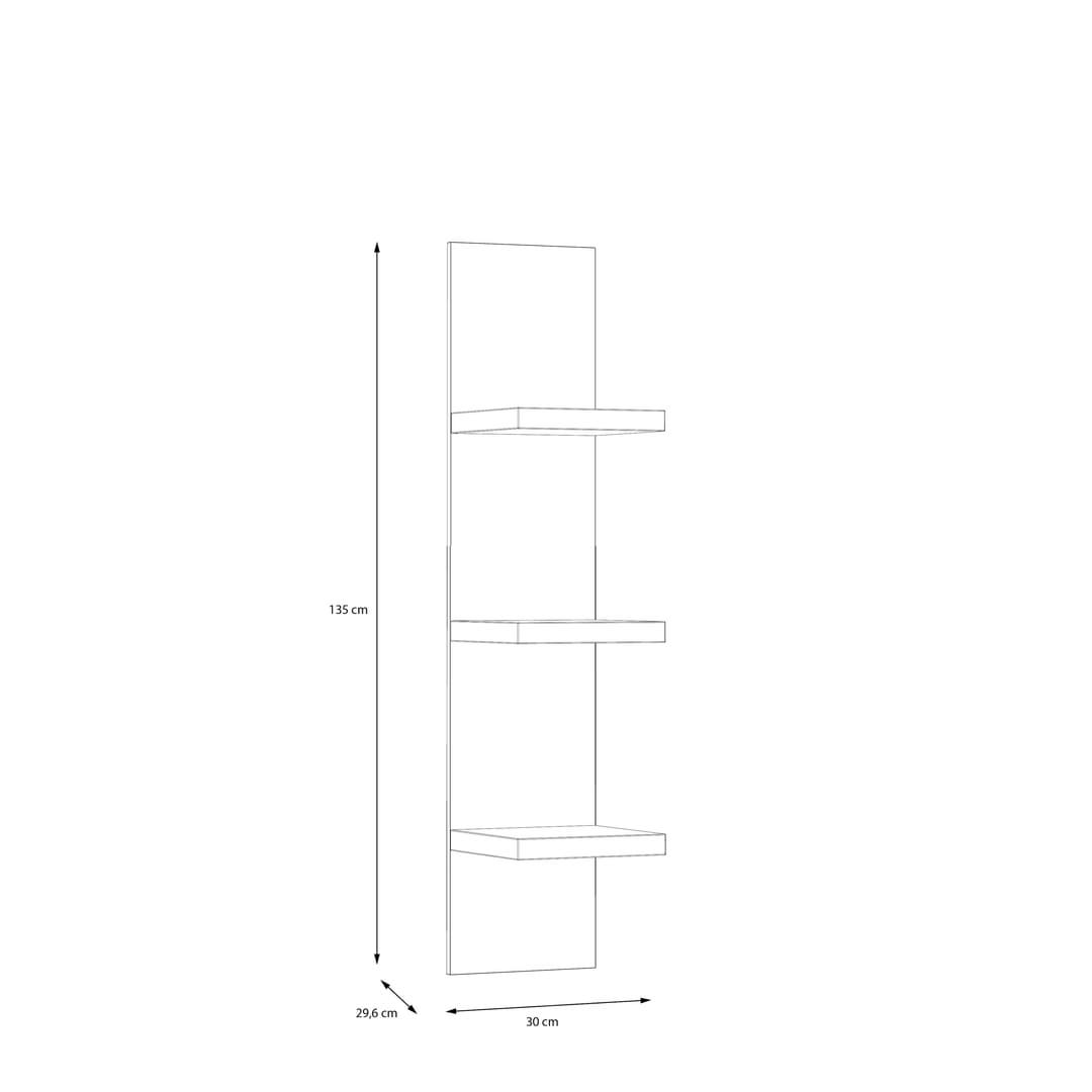 Lewisville Floating Shelf 30cm in Oak Valencia, image 6