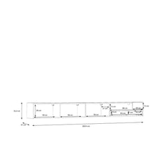 Lewisville Floating TV Cabinet 270cm in Grey, image 12