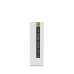 Lewisville Tall Display Cabinet 61cm in Grey, image 3