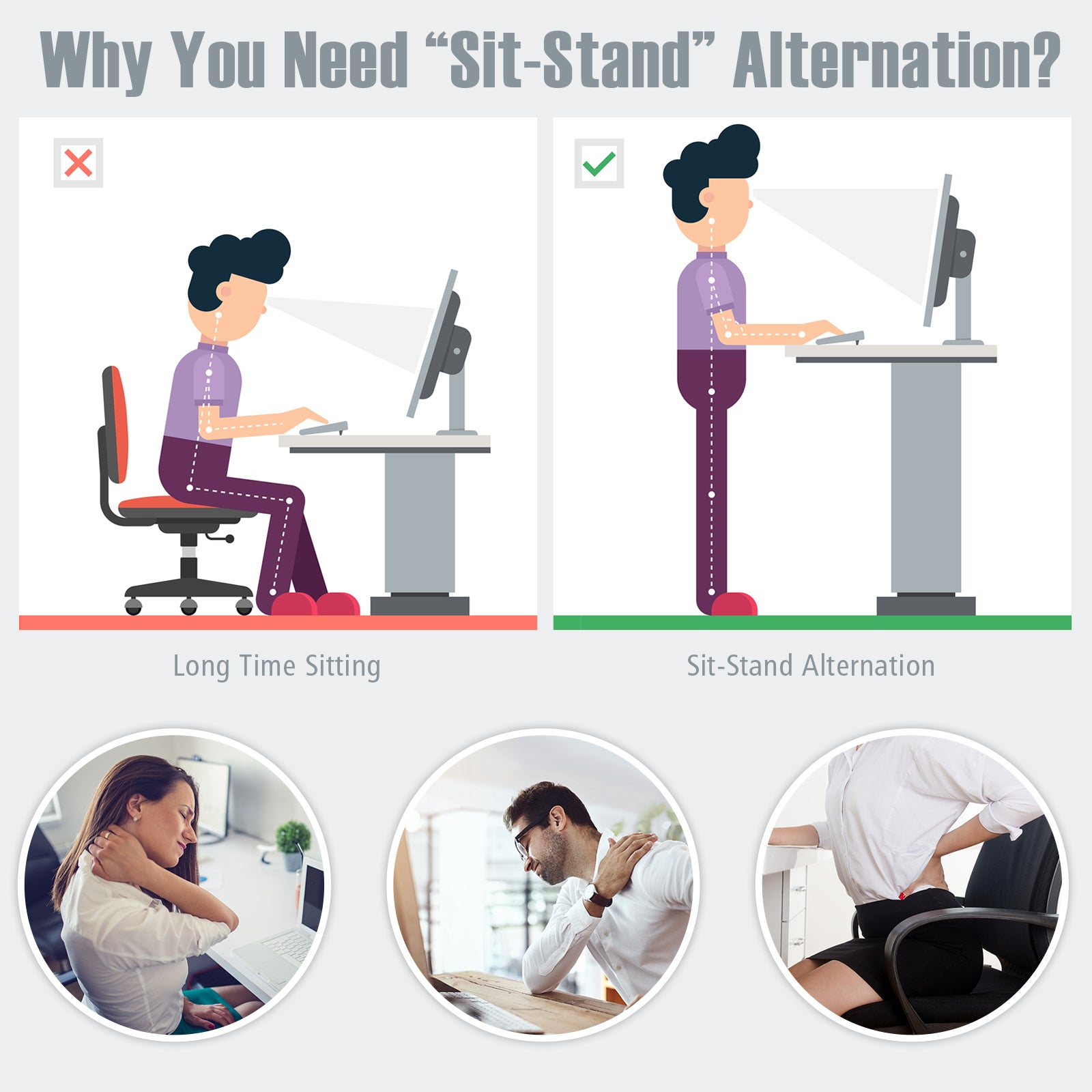 Laptop Cart Height Adjustable with Wheels-Black