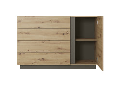 Chest of Drawers D4S ARCO Oak Artisan / Grey