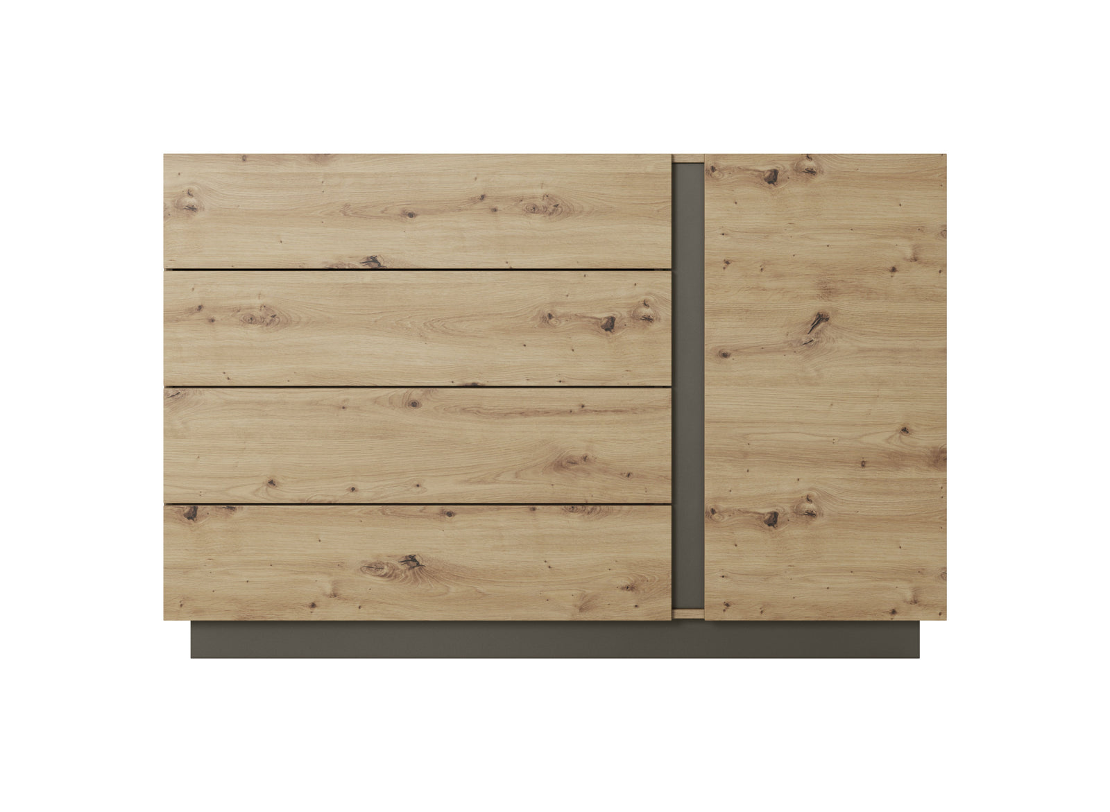 Chest of Drawers D4S ARCO Oak Artisan / Grey