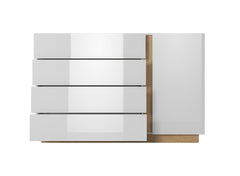 Chest of Drawers D4S ARCO White / White Gloss