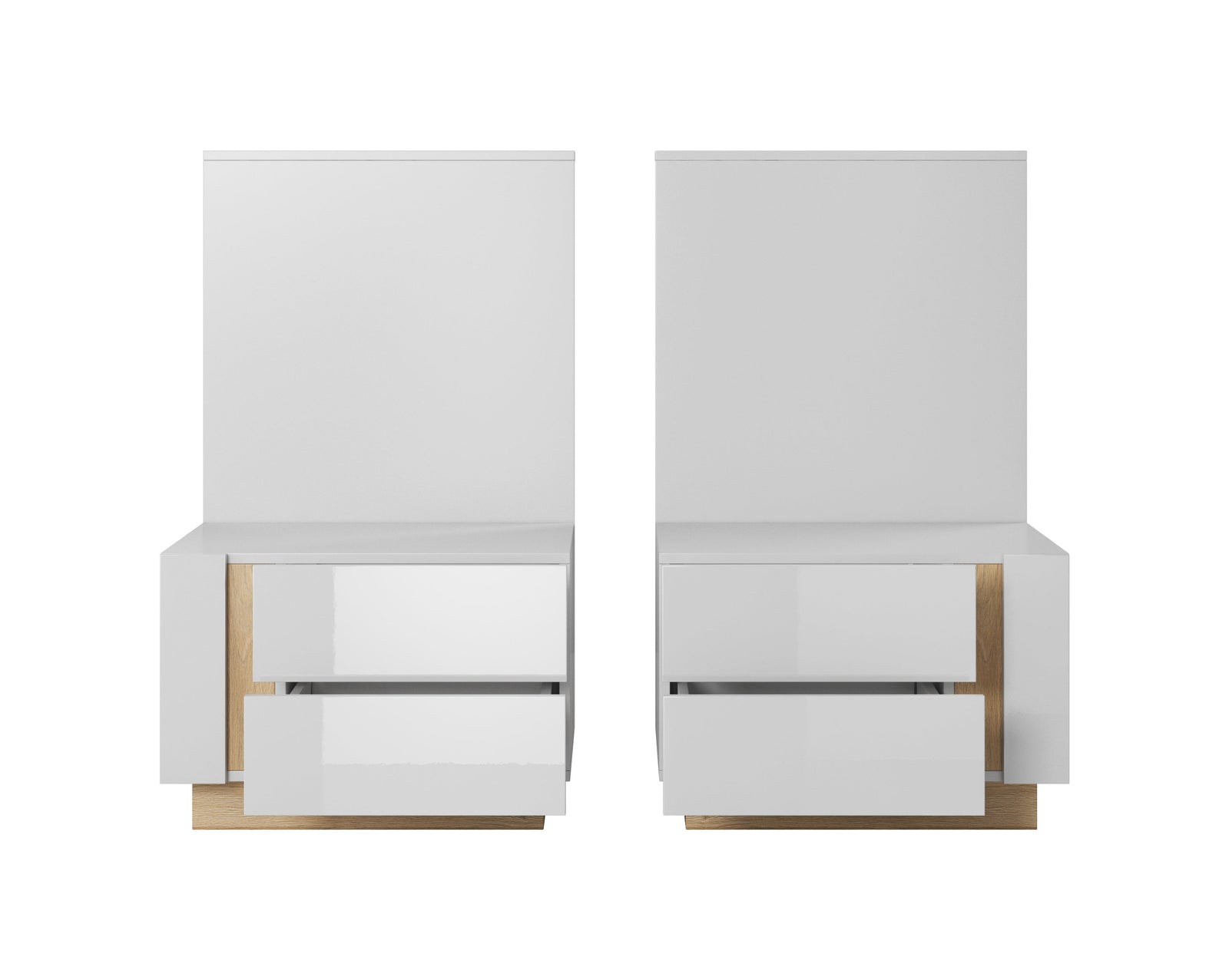 Set of Bedside Tables ARCO White / White Gloss