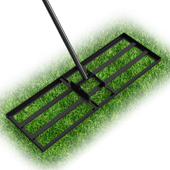 Lawn Leveling Rake Heavy Duty Lawn Level Tool for Soil Farm-Black