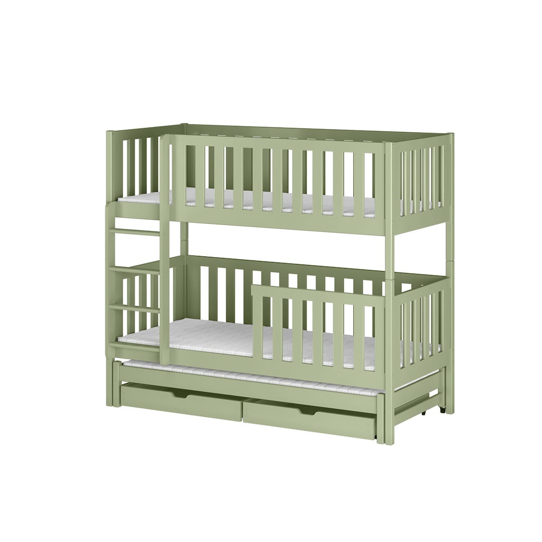 Lea Bunk Bed with Trundle and Storage