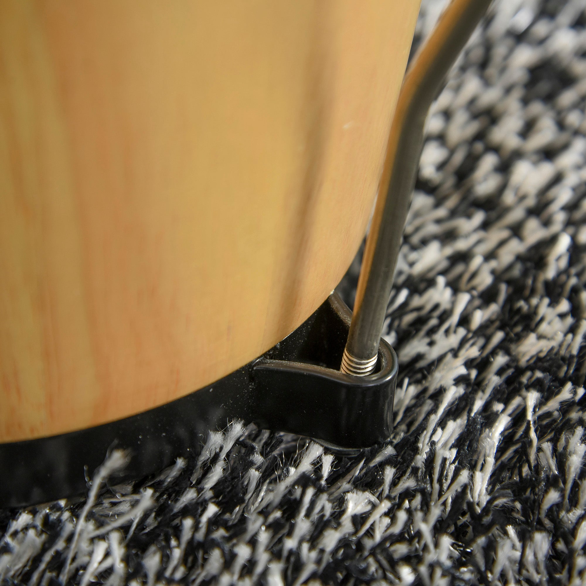 HOMCOM Wooden Bongo Drum Set 7.75" & 7" w/ Drum Head, Percussion Instrument, Drums, Tuning Wrench For Adults Beginners