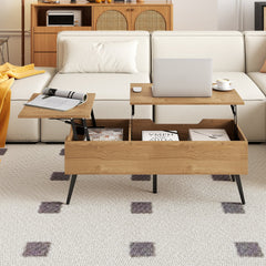 Lift Top Coffee Table in Natural, image 3