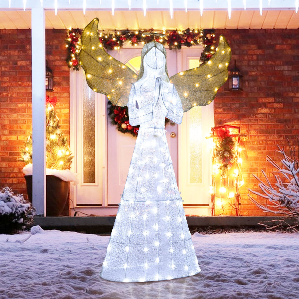 Light-up Winged Holiday Figure, image 3