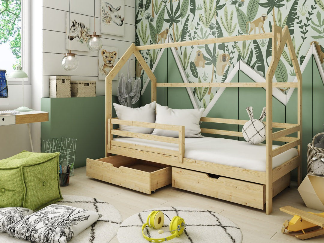 Wooden Single Bed Lila Bed With Storage