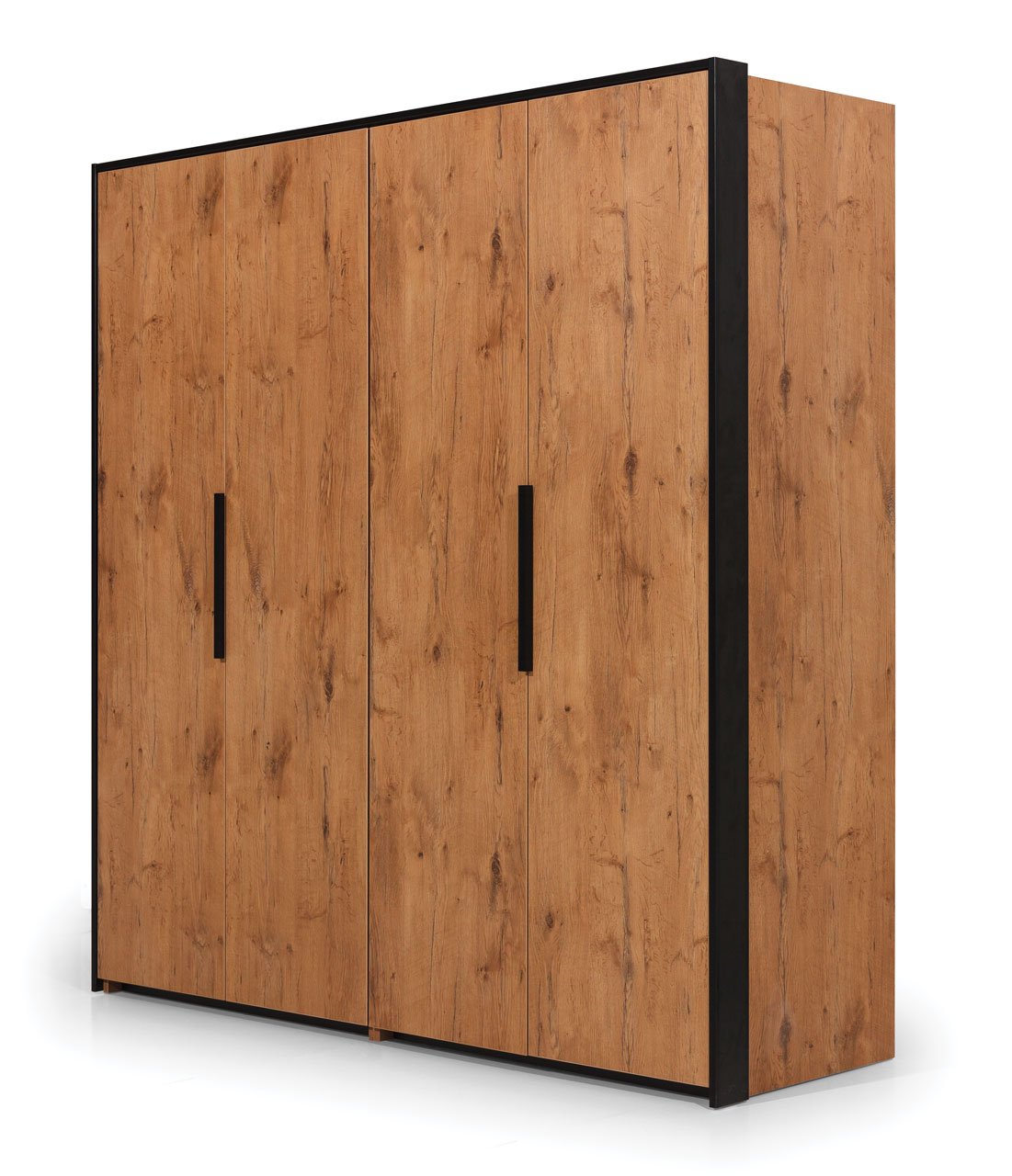 Loft Folding Door Wardrobe 204cm in Lancelot Oak