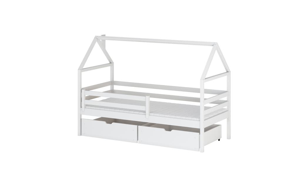 Wooden Single Bed Aaron With Storage