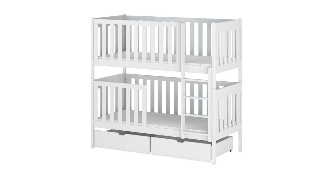 Wooden Bunk Bed David with Storage