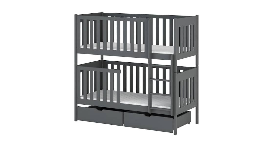 Wooden Bunk Bed David with Storage