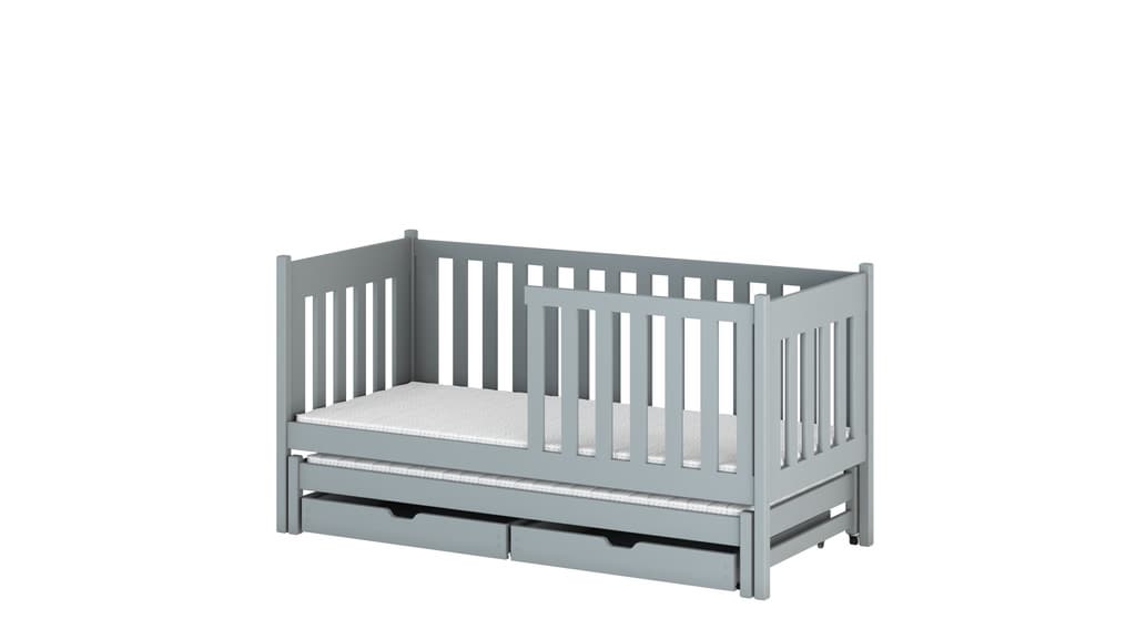 Kaja Single Bed with Trundle and Storage