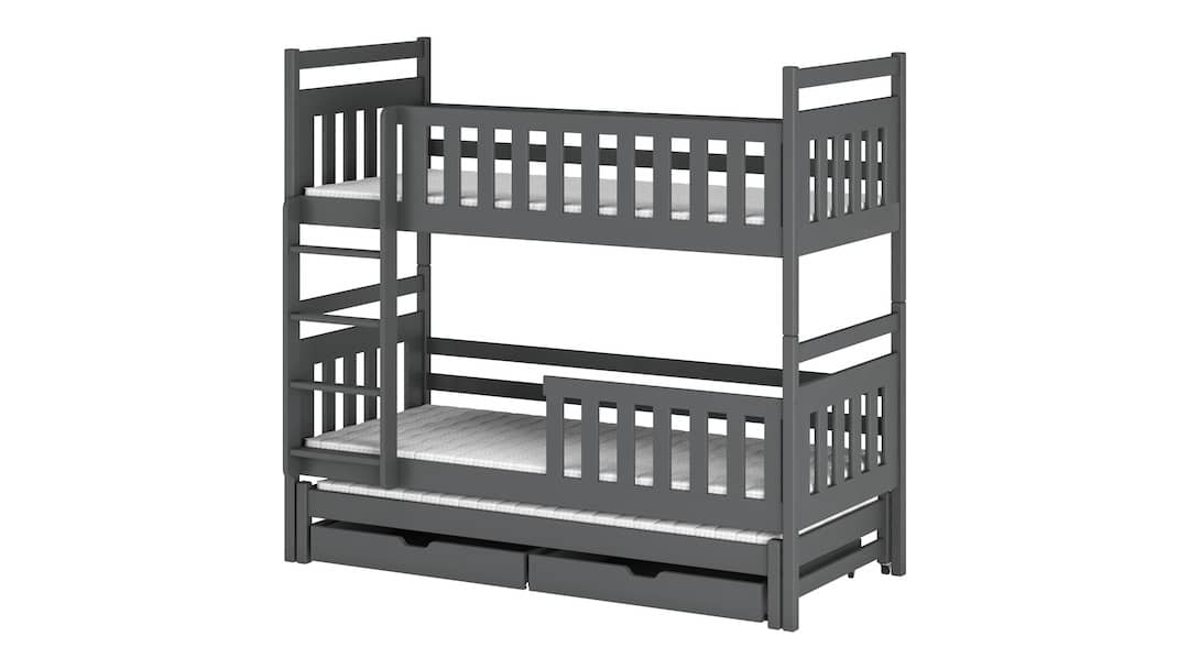 Klara Bunk Bed with Trundle and Storage