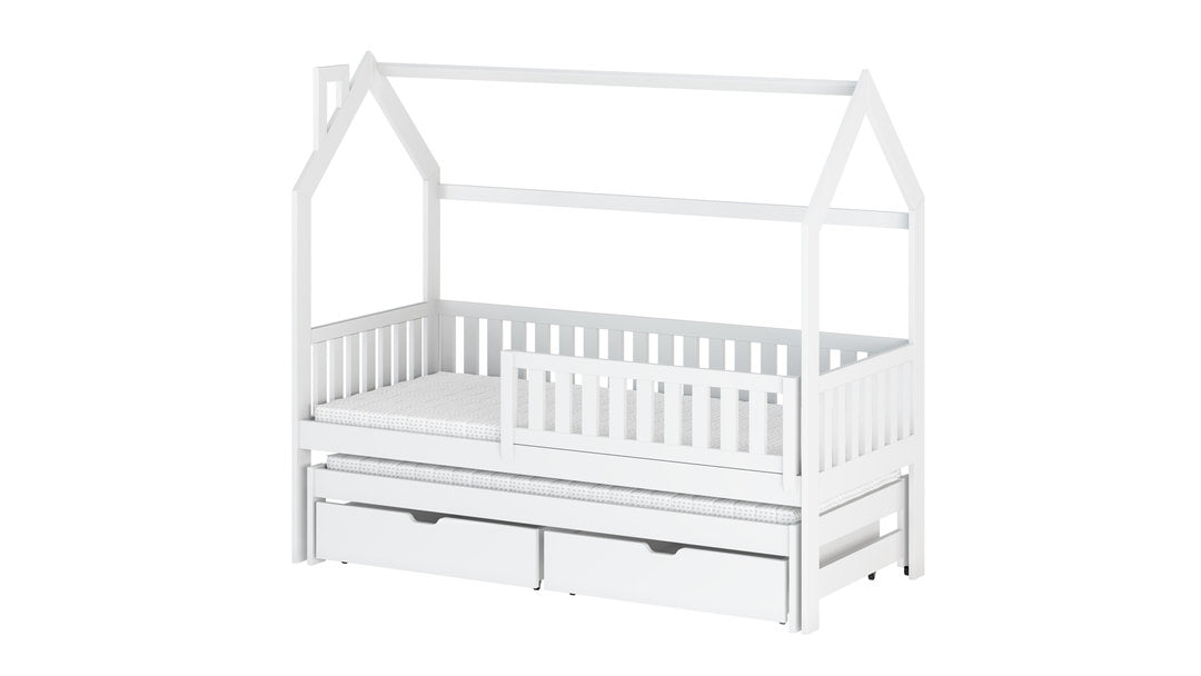 Wooden Single Bed Monkey With Trundle